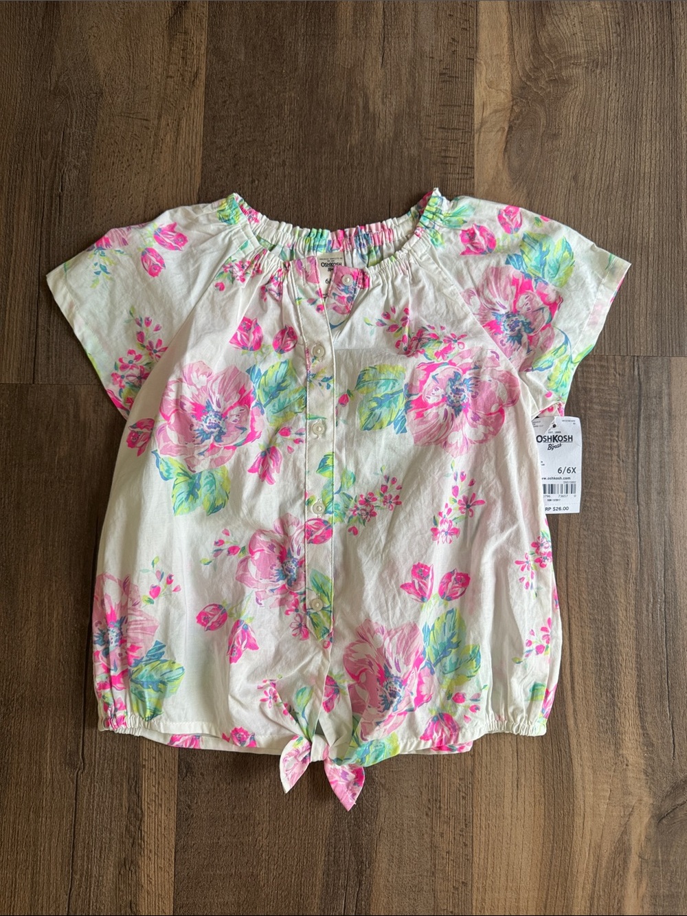 Oshkosh Floral button up top